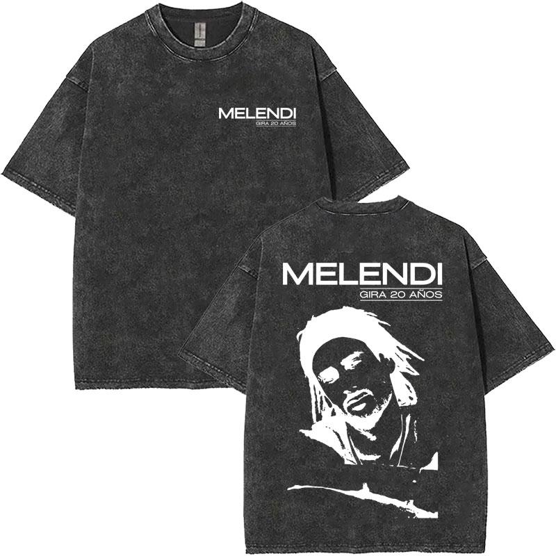 

Melendi Pop Music Graphics T Shirt Mens Vintage Washed Casual Streetwear High Quality Harajuku RetroT Shirts Oversized Tops S