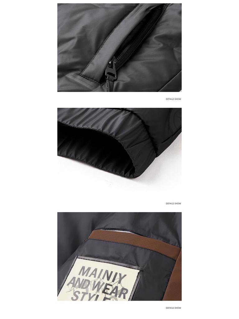 Men's Winter 2025 Trendy Stand-up Collar Down Jacket - Warm, Waterproof, Fashion Outerwear