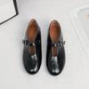 Women's Ballet Flats Non-Slip Walking Shoes PU Leather Ballerina Mary Jane Shoes With Buckle Strap Comfortable Dress Shoes for Women Mary Jane Shoes