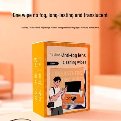 Anti-Fog Lens & Screen Wipes - Streak-Free Cleaning for Glasses & Phones