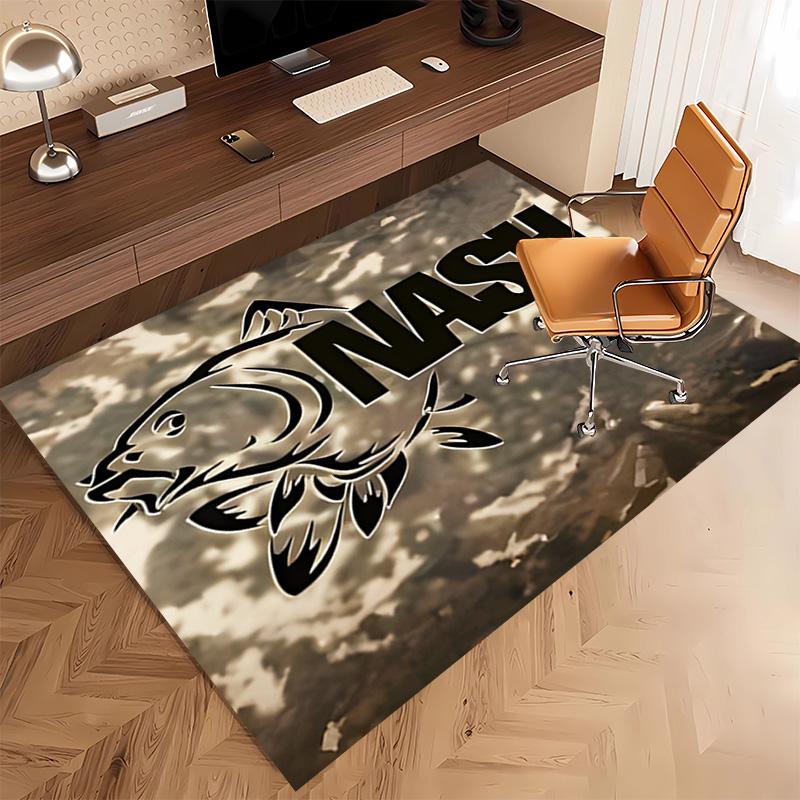 1pc Nash Tackle1 Print Area Rug - Soft, Washable Non-Slip Indoor Mat, Living Room, Home Office Decorative Rug,Office Decorative