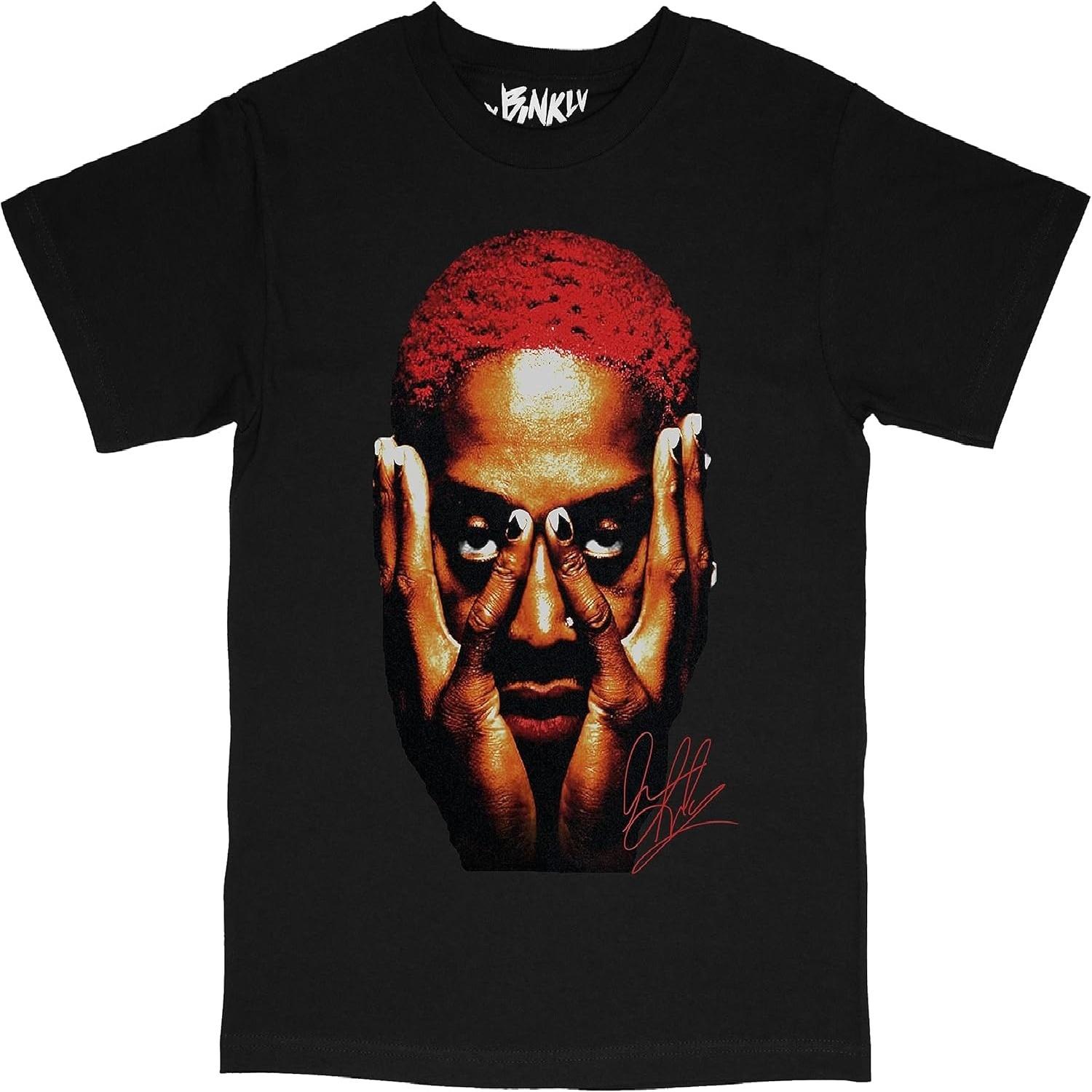 Basketball Legend The Worm 91 Face Streetwear Style T-Shirt Black XXXXXL разноцветный