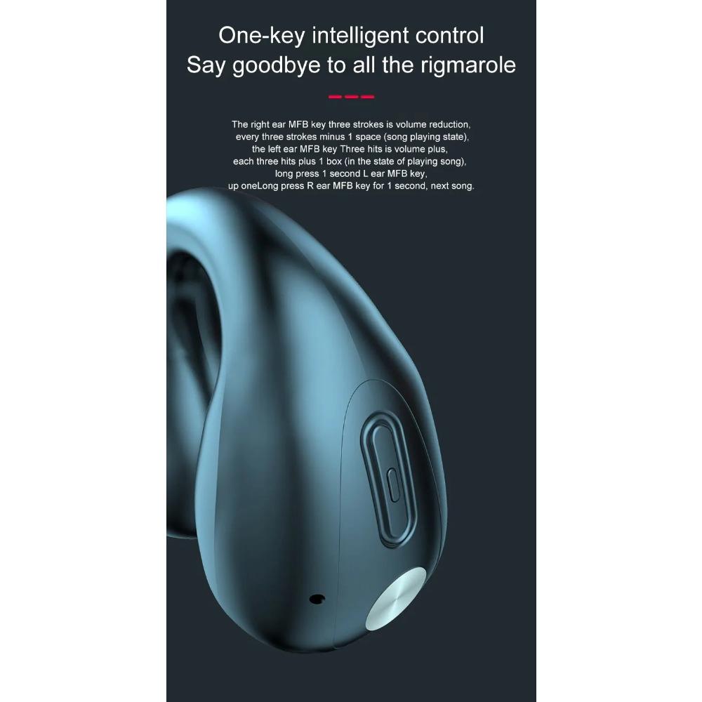 TWS for Ambie Sound Earcuffs Ear Bone Conduction Earring Wireless Bluetooth Earphones Sport Headphones Earbuds For Phones