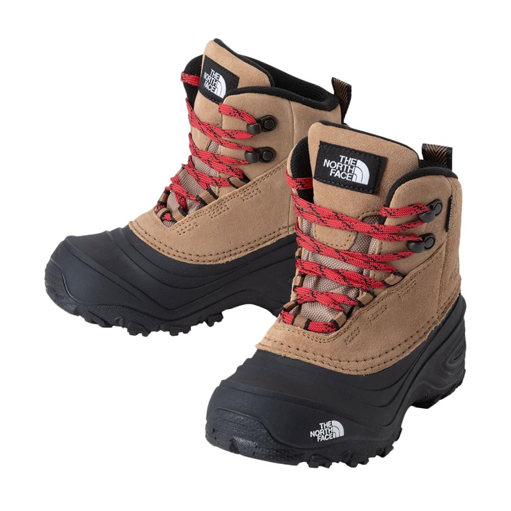 The North Face K Chilkat V Lace WP Almond Size 22 Butter/TNF Black,