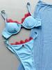 3 Pieces Bikinis Sexy Women Swimsuit Female Lace Swimwear Bikini Set Swimming Suit Beachwear Biquini Bathing Suit