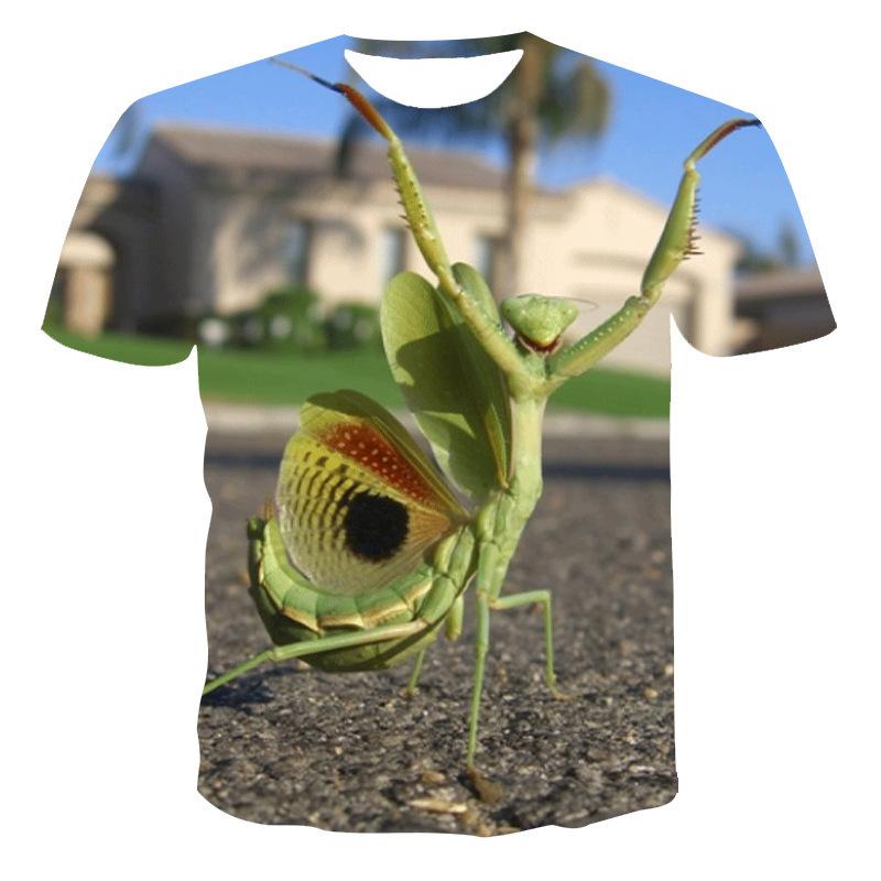 New Short Sleeved Summer 3D T-shirt Printed Women's Short Sleeved Butterfly T-shirt