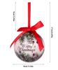 8cm Christmas Ball Decoration Santa Claus Snowman Pattern Painted Foam Christmas Balls Christmas Tree Hanging Party Decorations