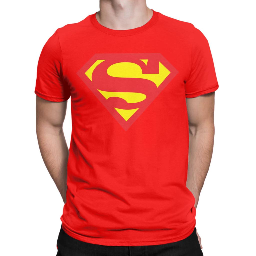Camiseta con Estampado Gráfico Logo de Superman para Hombre Mujer 100% Algodón Camisetas Ropa