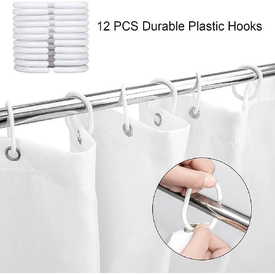 Halloween Shower Curtain, Halloween Curta for Bathroom, Holiday Decor Bath Curtain Waterproof Washable Fabric Set with 12 Hooks 72x72in YLYHTE170