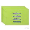 4Pcs, Colorful Sardine Placemats, the Best Placemats, Washable, Suitable for Holiday Parties, Home Decor