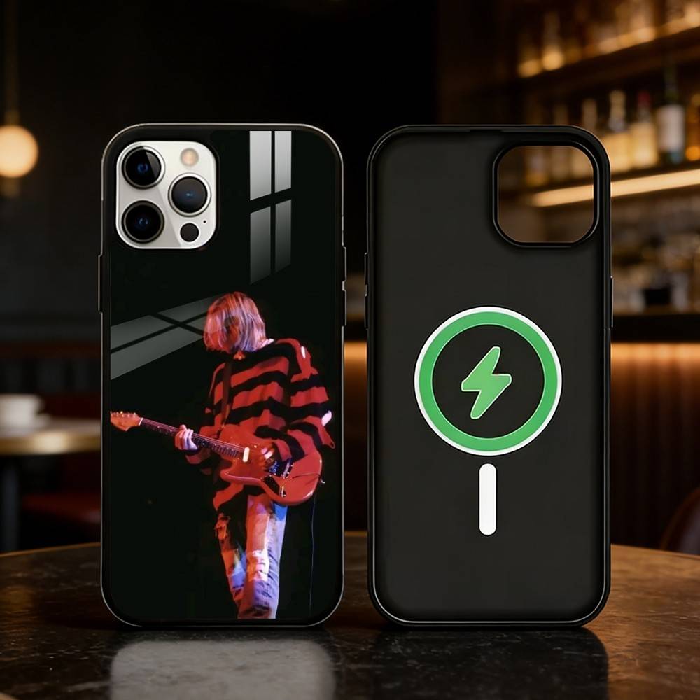 K-Kurt Singer C-Cobain Phone Case For iPhone 17,16,15,14,13,12,Plus,Pro,Max For Magnetic Wireless Charge