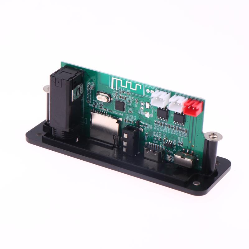 1 Conjunto 2*3W/5W Amplificador Reprodutor de Áudio Bluetooth Placa Decodificadora Mp3 5V DIY Reprodutor de Mp3 Carro Módulo de Rádio FM TF USB Mic Gravação de Chamada