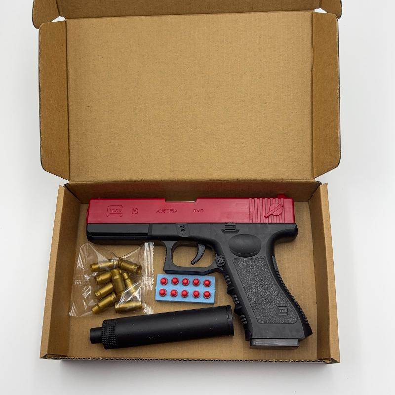 NEW High Quality Soft Bullet Air Gun Manual Toy Gun Lower Magazine Laser Outdoor Sports CS Game Weapons Children Gift Boys Gift