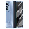 For Samsung Galaxy Z Fold7 5G Case Kickstand Matte PC Phone Cover with Tempered Glass Film