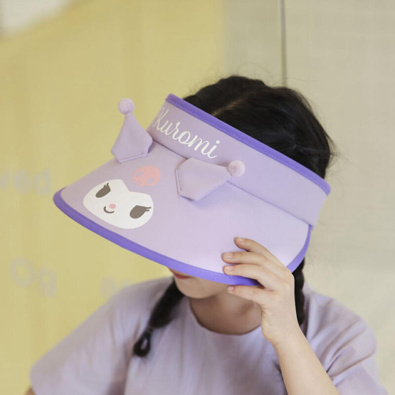 

[Sanrio] Kuromi UV-blocking 3D face sun cap Single product