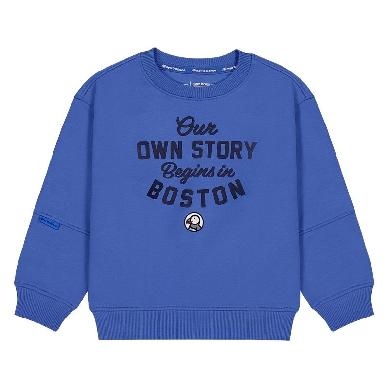 New Balance Kids Sweatshirts Crew Neck Moderate 7ZF41043-BL 110