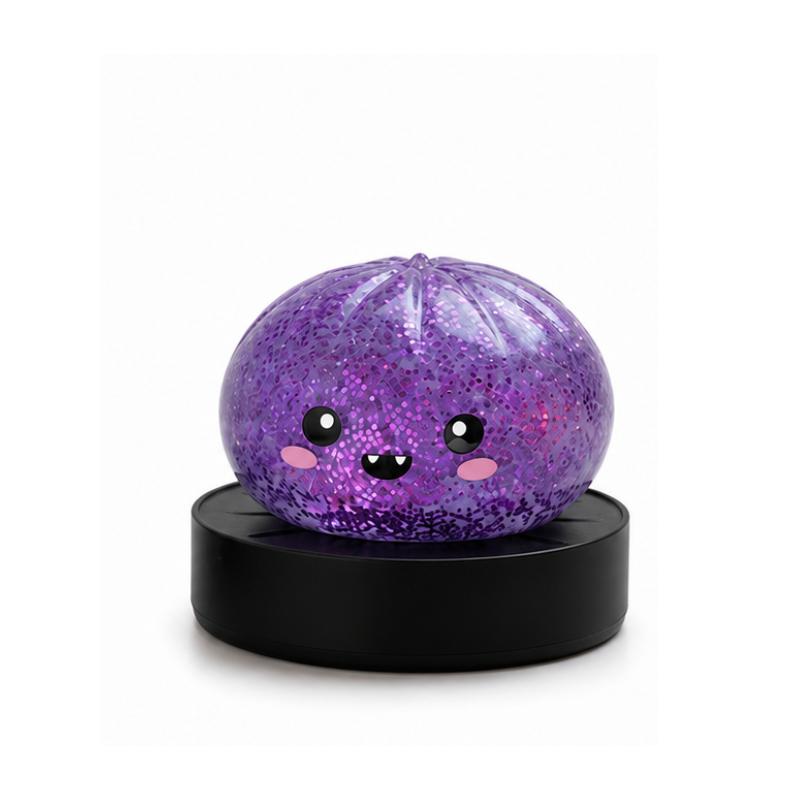 @Halloween Blind Box Mystery Glitters Dumpling Glitters Dumpling Squishy met Doos Dumplings Sensorisch Knijpspeelgoed voor Stressverlichting