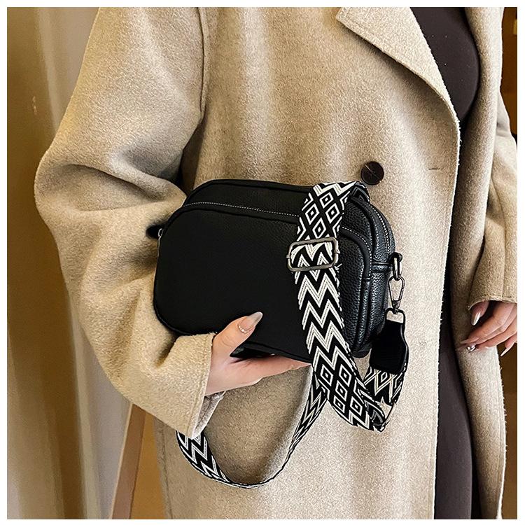 Minimalist Multi Layer Faux Leather Shoulder Bag Fashion Crossbody Purse for Women KTB