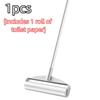 1Pcs 19Cm Large Lint Roller With Telescopic Rod Removes Pet Hair Dust Debris Perfect For Home Carpet Sofa Floor Cleaning