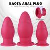 Large Anal Plug Set - Soft Silicone Trainer Kit with Tapered Tip for Easy Insertion, Men & Women, Beginner to Advanced, BDSM Fetish