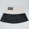 Women's Retro College-Style A-Line Plaid Pleated Skirt - High-Waisted, Anti-Exposure, Short Length for Spring/Summer 2025