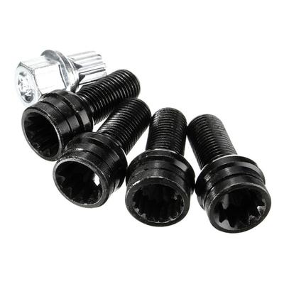 Diefstalbestendige wielbout met sleutel, wielmoerset, wielboutvergrendeling, wielmoer, auto-onderdeel, vervangt 1K0698137A