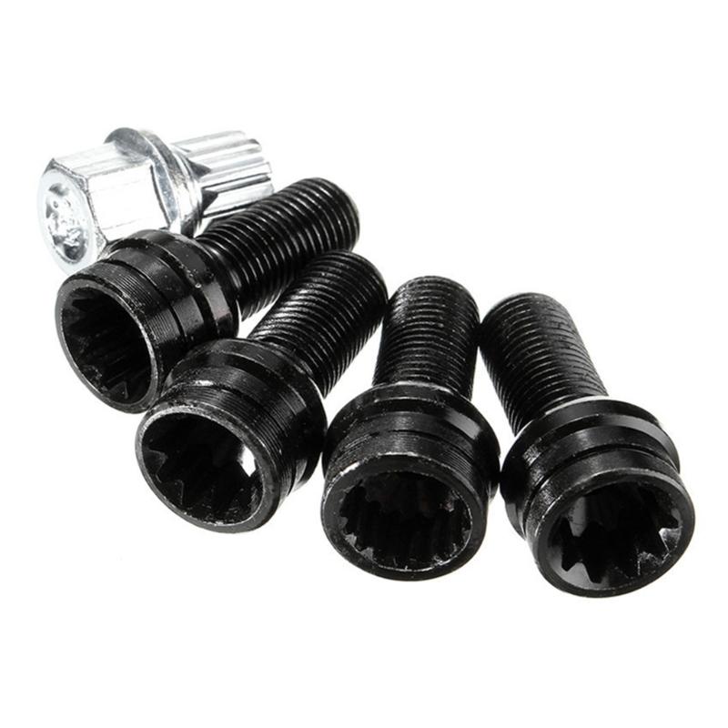 

Locking Wheel Nut Set 1K0698137A Bolt Lock Lug Nut with Key Replacement Wheel Screw Bolt Automotive Accessories 1