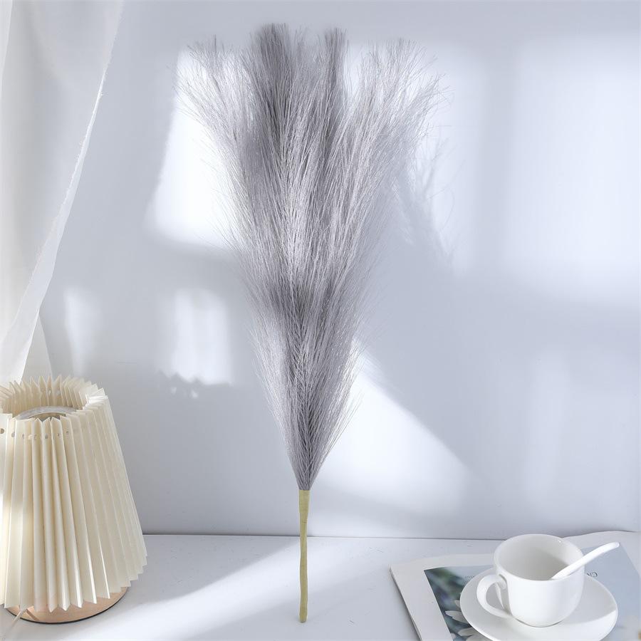 Classic Fireworks Reed Grass Wedding Decoration - 5-Prong Floral Arrangement Fake Flower Ornament