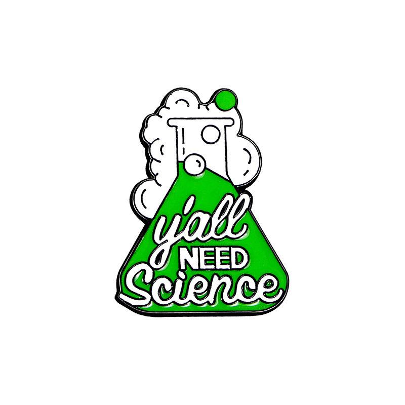 Cartoon Cute, Chemical Brooch, Chemical Symbol, Chemical Reagent Brooch Student Accessory Badge