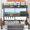 Double-Layer Kitchen Sink Dish Drying Rack
