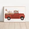 Animals On Cars Cartoon Posters Elephant Giraffe Raccoon Canvas Printing Wall Art Picture for Nursery Living Room Home Deco Gift