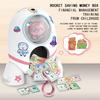 Bazooka Astronaut Piggy Bank Diy Cartoon Sticker, Large-Capacity Piggy Bank Ornament Financial Toy