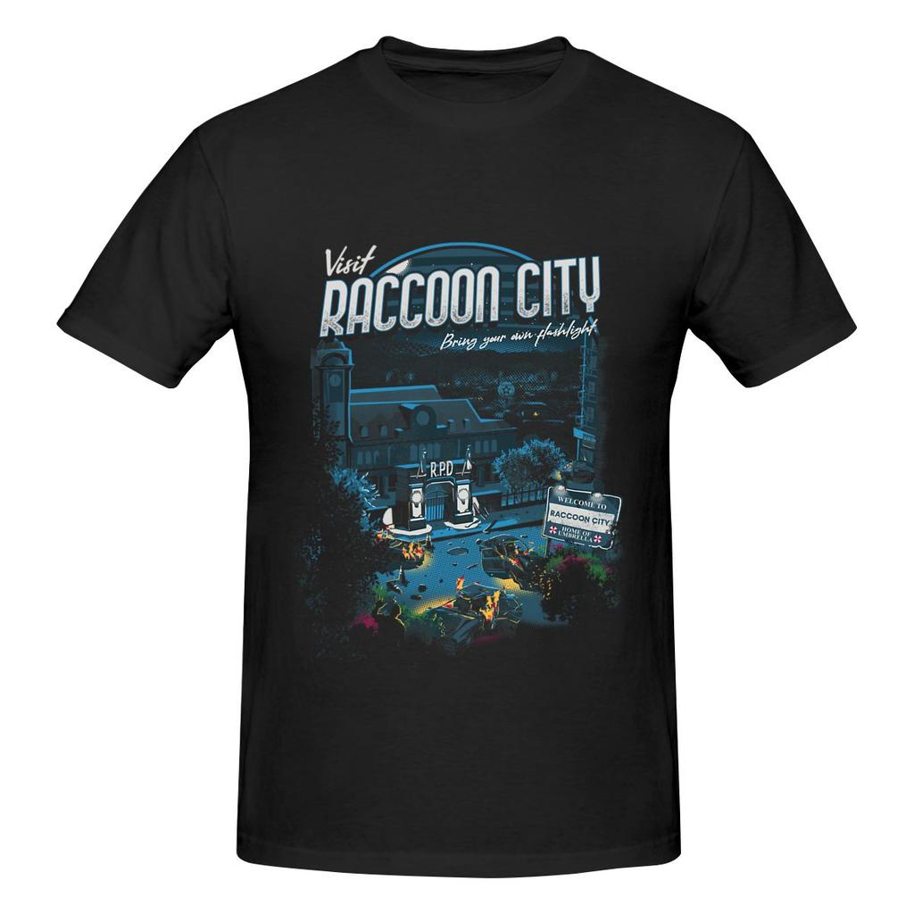 Visit Raccoon City Regular Style Tshirt Outdoor Trendy Brands Breathable And Skinfriendly Shirt