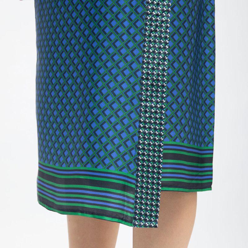 Jupe portefeuille satinée avec imprimé graphique judy Femme LA PETITE ETOILE