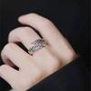 Angel Wings Feather Ring: Unisex Fashion Statement Jewelry