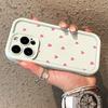 Small blue heart design Phone case iPhone 15 Pro Max 11 12 13 16 14 Plus Silicone Shockproof Case Lens protector shell