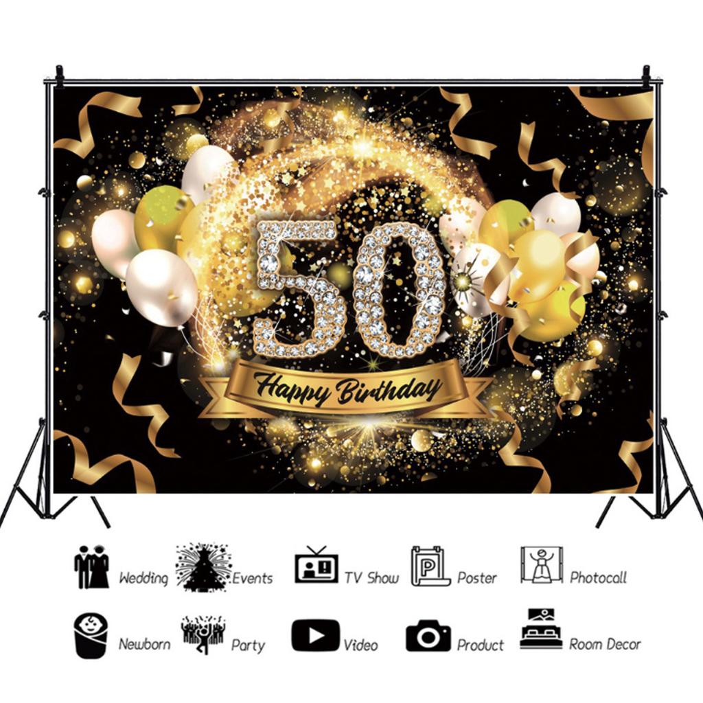 Buy Happy 30 40 50 60th Birthday Party Gold Dots Banner Party Poster Vinyl Photo Backgrounds Photocall Photography Backdrops Decor At Affordable Prices Free Shipping Real Reviews With Photos Joom