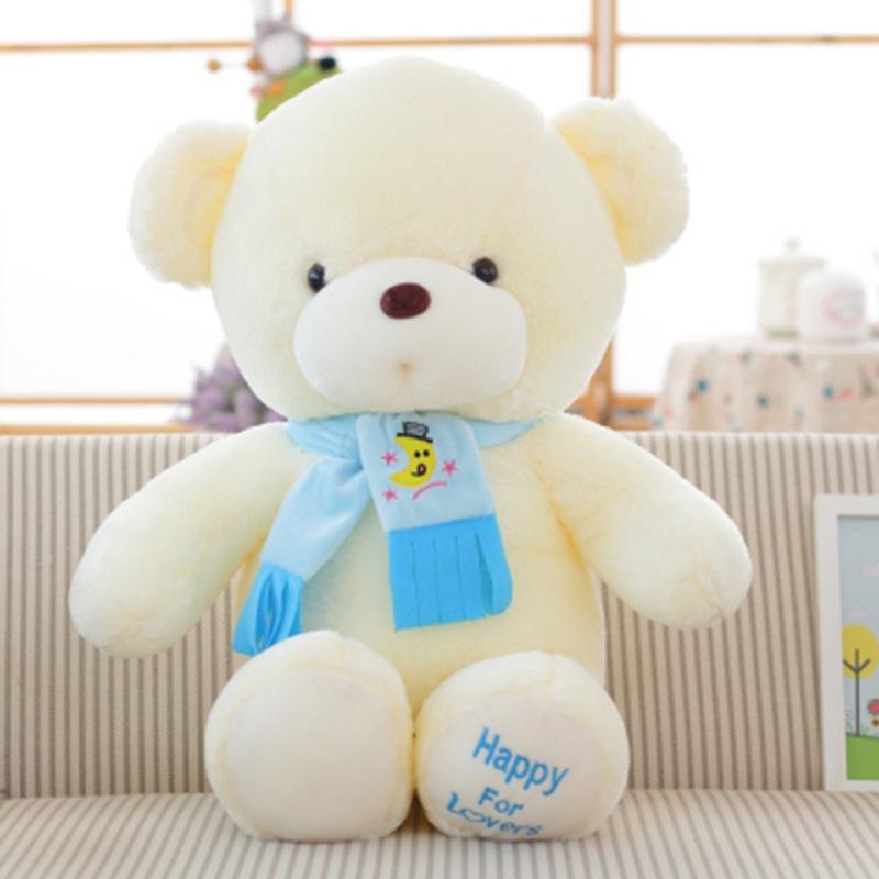 New Cute Teddy Bear Doll Couple Bear Scarf Bear Doll Panda Wedding Plush Toy Doll 30cm