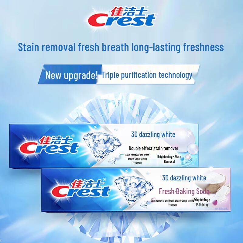 Crest 3D White Toothpaste, Stain Removal & Fresh Breath