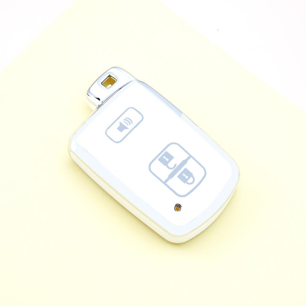 2 3 4 Buttons Silver Edge TPU for Toyota Camry RAV4 Avalon Auris Car Shell Fob Keyless Holder Smart Key Cover Case Bag Holder Protector