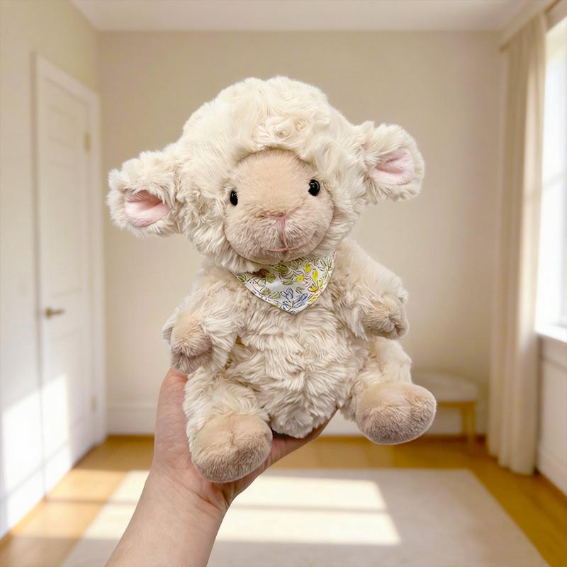 22cm Cute Sheep Plush Toys Room Decoration Items Super Cute Soft Sheep Doll Sleeping Companio Birthday Gift For Boys And Girls