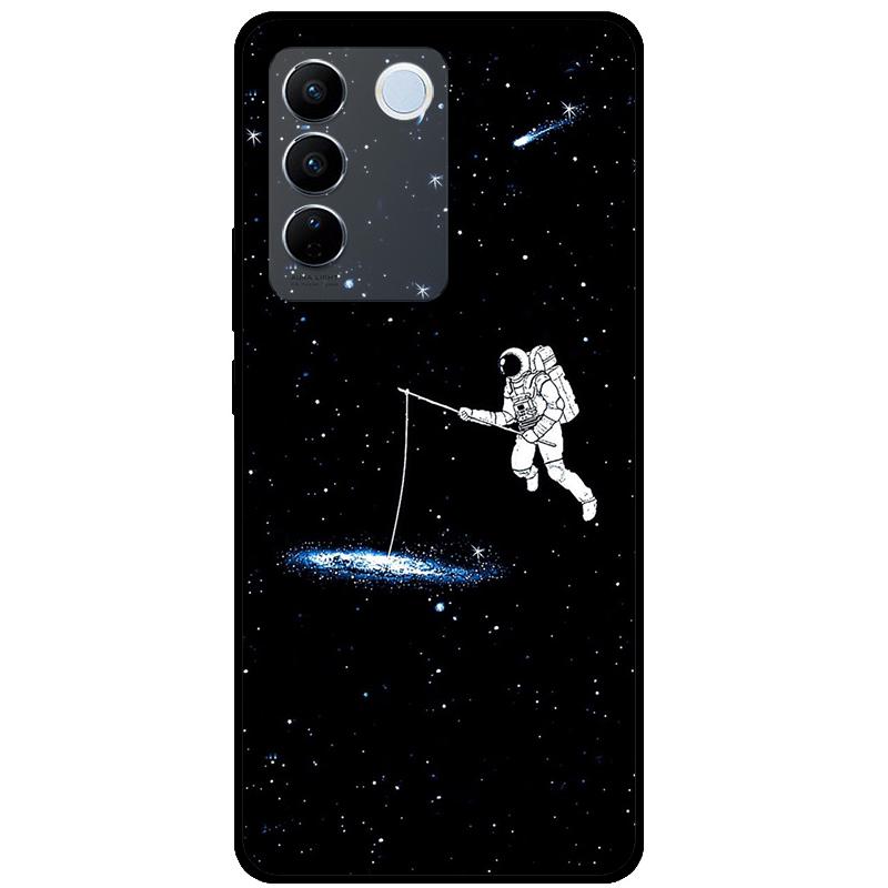 For Vivo V27E V2237 V27 Pro V2230 V 27 Case TPU Soft Silicone Marble Cat Shockproof Cases For Vivo V27 5G V27Pro Bag Funda Cover
