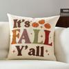 Autumn Maple Leaf Pumpkin Pillowcase for Thanksgiving & Halloween Decor