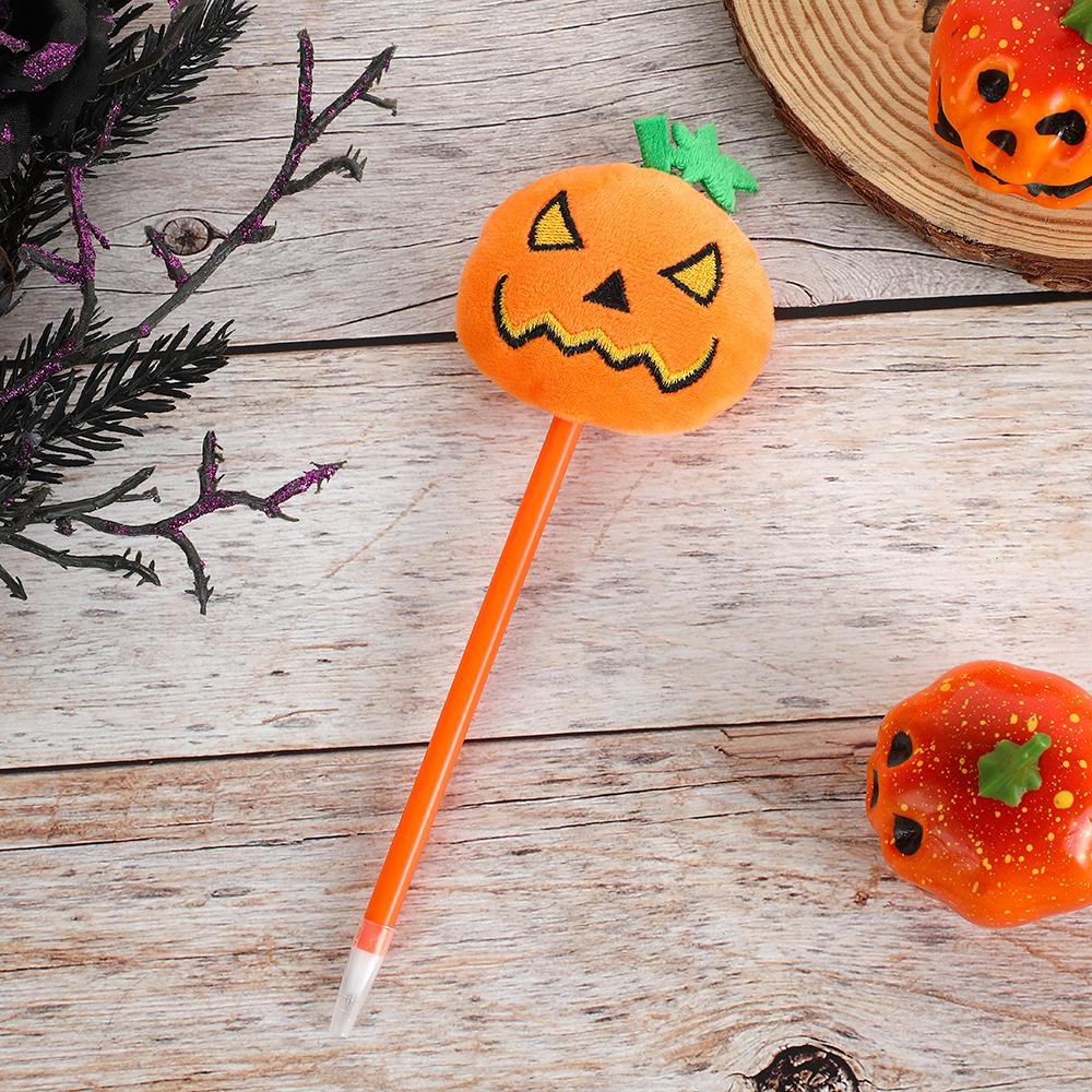 4Pcs Halloween Wacky Pumpkin Pens, 0.7mm Black Ink, Perfect for Use in Schools Classroom Rewards Stationery, Halloween Parties Unique Gift, Pumpkin He