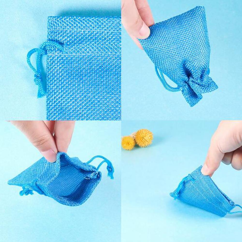 15 Colors Cute Mini Drawstring Bags for Kids Candy Jewelry Storage