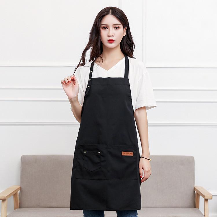 Canvas Pockets Apron Butcher Crafts Baking Chefs Kitchen Cooking BBQ Plain
