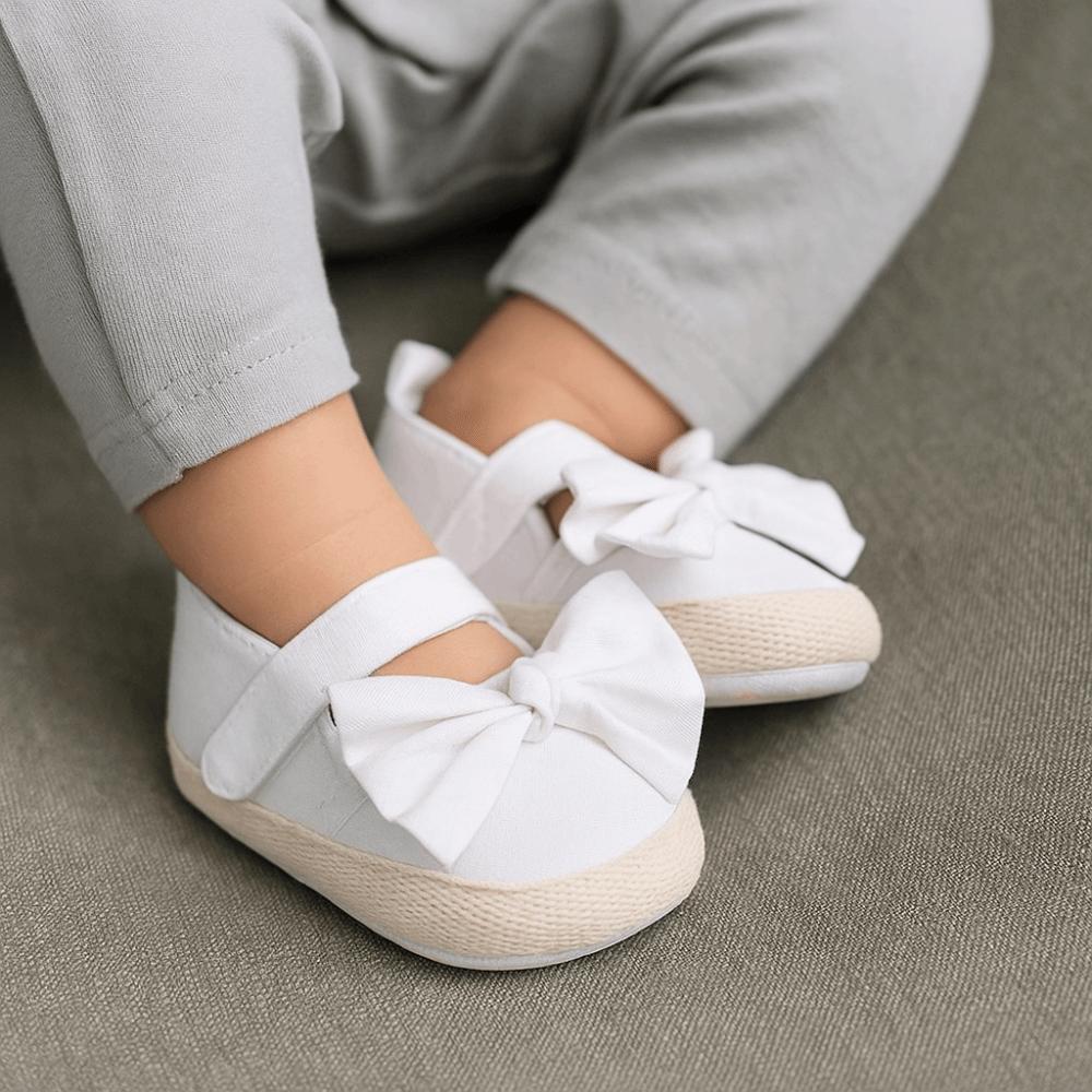 Non-slip Baby Girls Shoe Solid Color Princess Shoes Baby Shoes Butterfly Knot Shoes Toddler