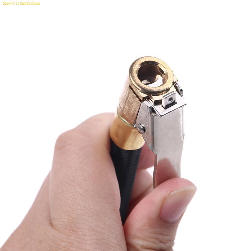 J1HA Digital Tire Air Pressure Gauge with Quick Clip Air Chuck Pressure Monitoring Tools Tester for Car Motorcycle Bicycle RV