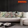 2D Vintage Floral Embossed Print Throw Pillow Covers Pattern Cushion Cover Suitable For Sofa Bedroom Car Pillow Cover