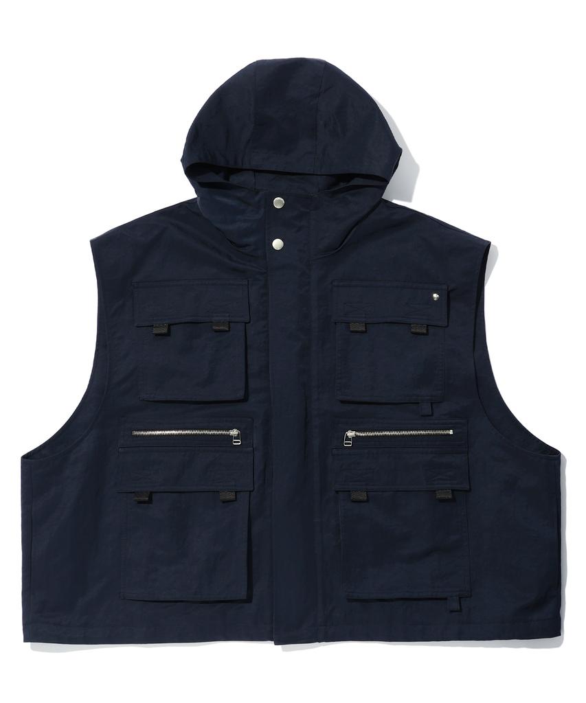 Iey Nylon Multi Vest Navy
